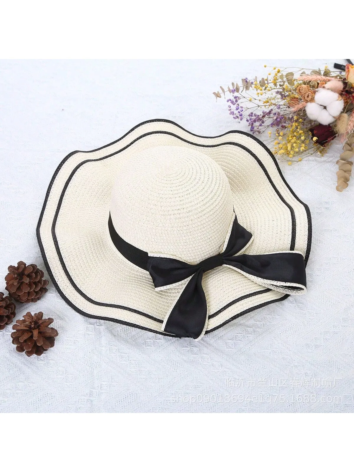 1pc Multicolor Women's Sun Hat For Summer, Travel, Beach, Vacation With Wide Brim & Uv Protection; Classic, Stylish, Personality Trend 2024 New Model For Traveling, Hiking, & Outdoor Activities Boho