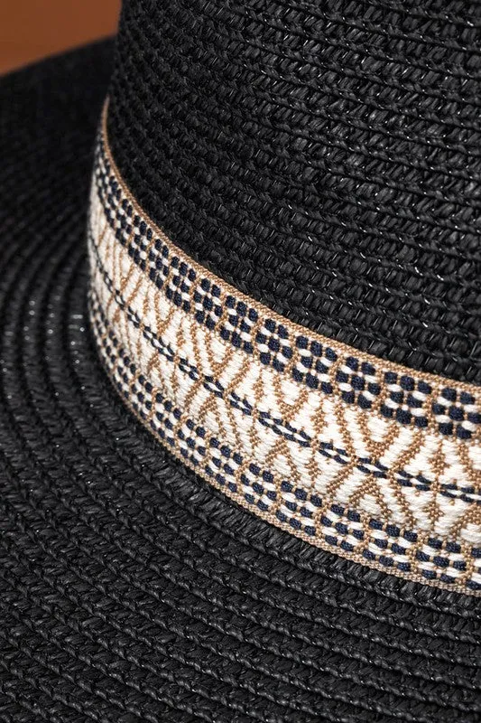 Black Bird Aztec Panama Hat