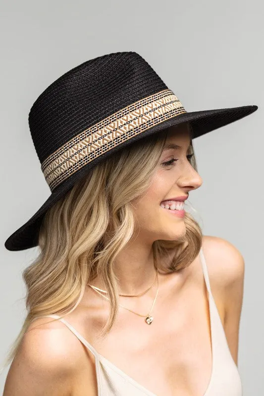 Black Bird Aztec Panama Hat