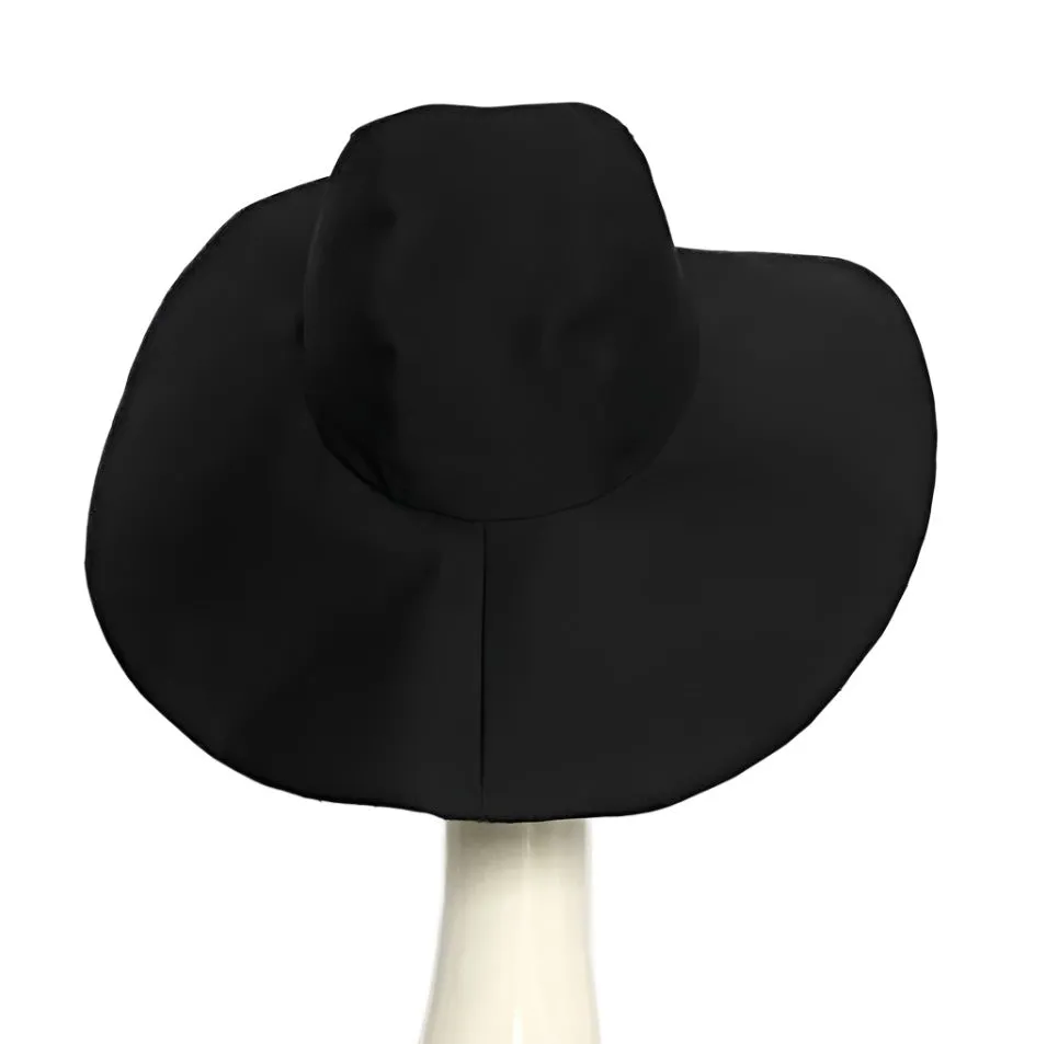 Black Cotton Sun Hat