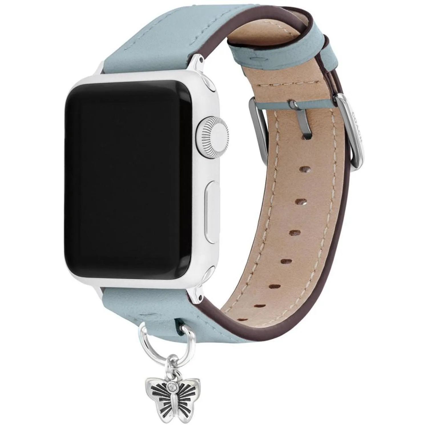 Blue Leather Apple Watch Band 38/41mm