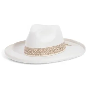 Boho Band Beveled Cowboy Fedora Hat