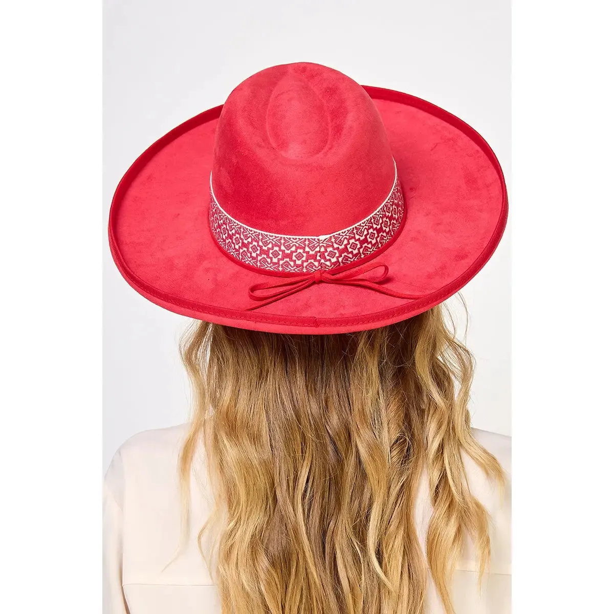 Boho Band Beveled Cowboy Fedora Hat