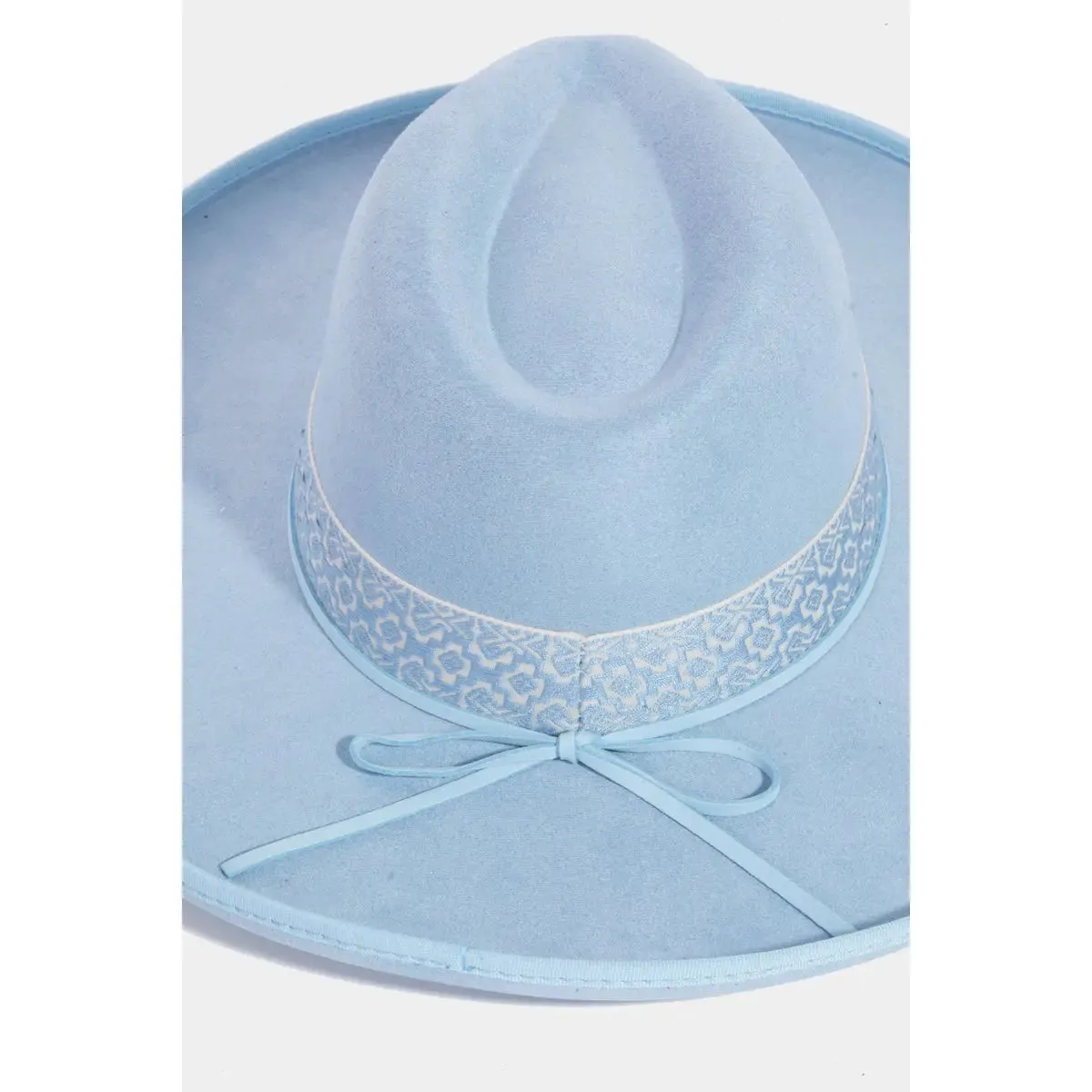 Boho Band Beveled Cowboy Fedora Hat