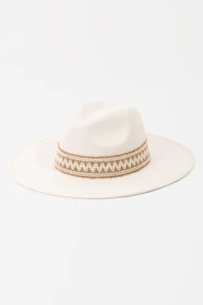 Boho Band Two Tone Fedora Hat