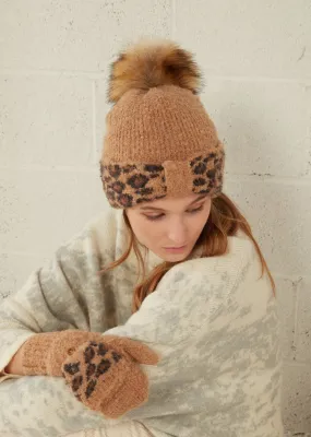 Boucle Leopard Mittens - FINAL SALE