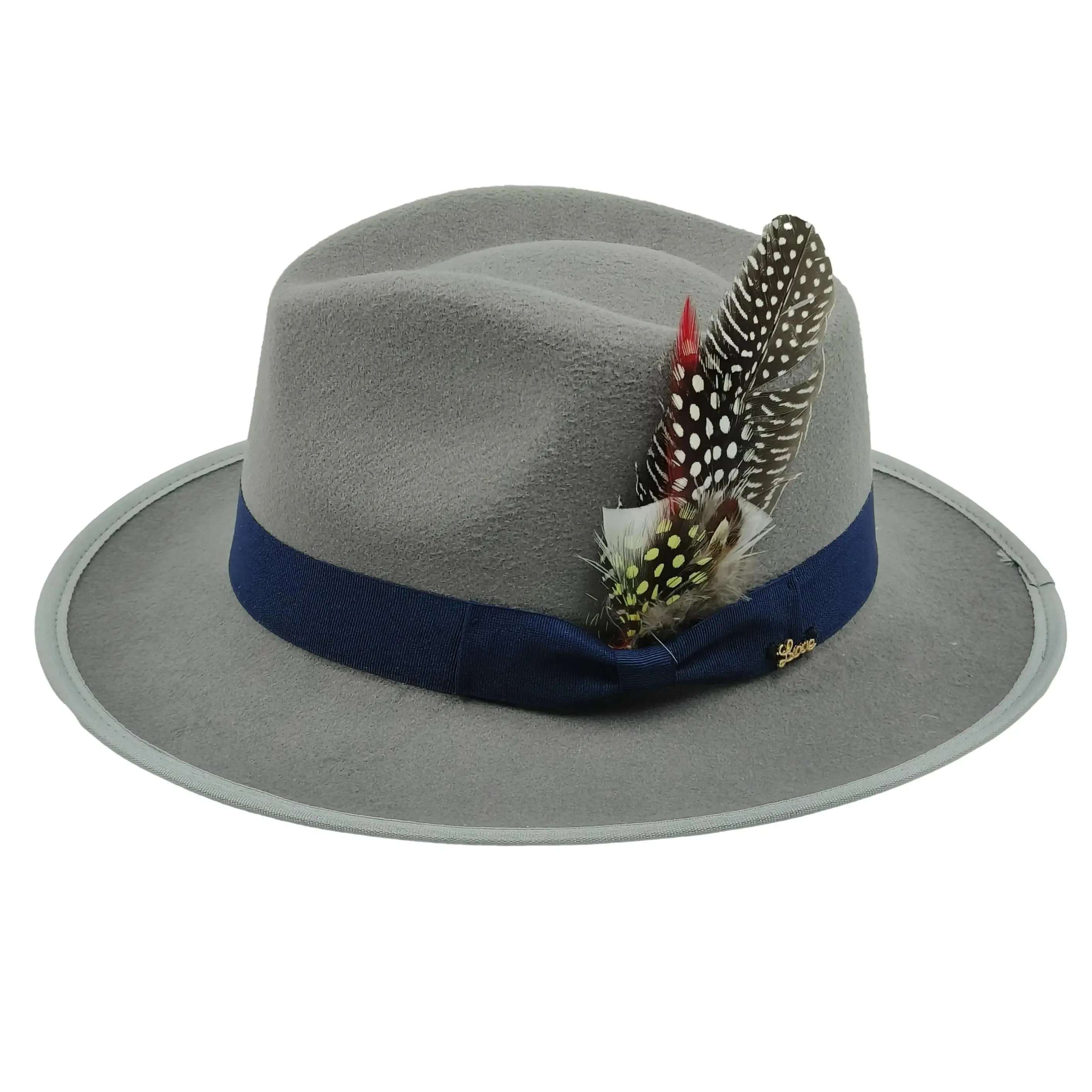 Bowknot Feather Belt Fedora Hats Unisex