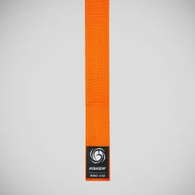 Bytomic Plain Polycotton Martial Arts Belt Pack of 10 Orange