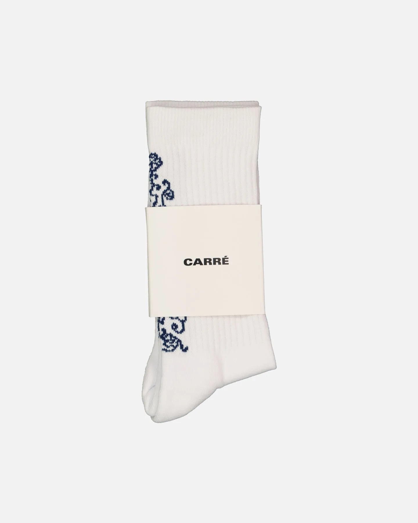 Carré Botanical Socks White/Blue