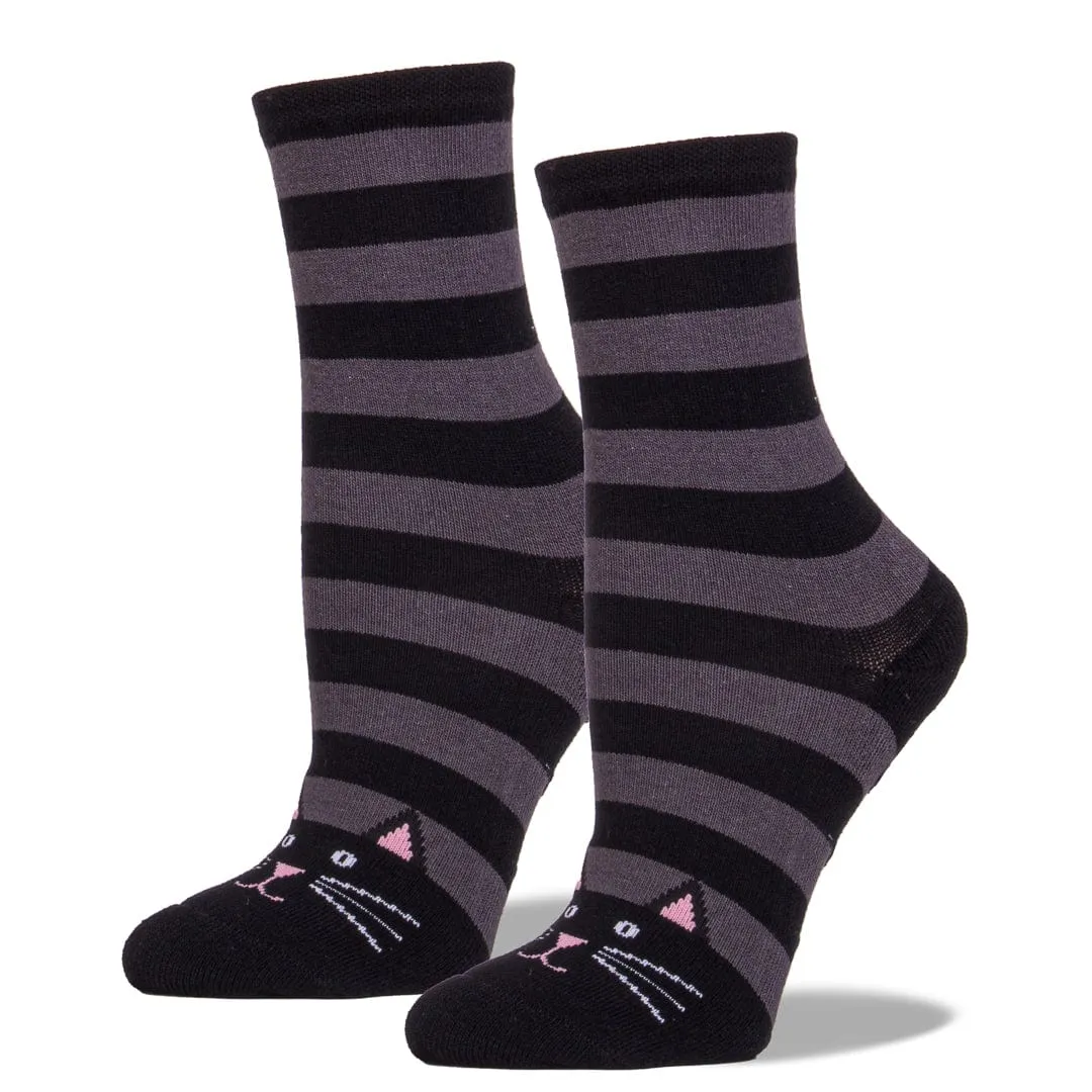 Cat Slipper Socks Women's Crew Sock