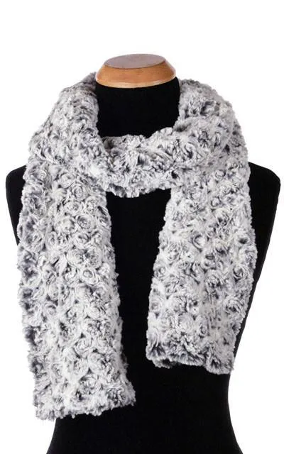 Classic Scarf - Rosebud Faux Fur