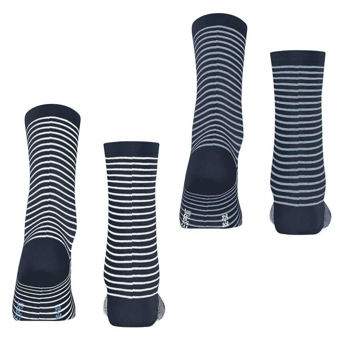 Esprit Fine Line 2 Pack Socks - Navy