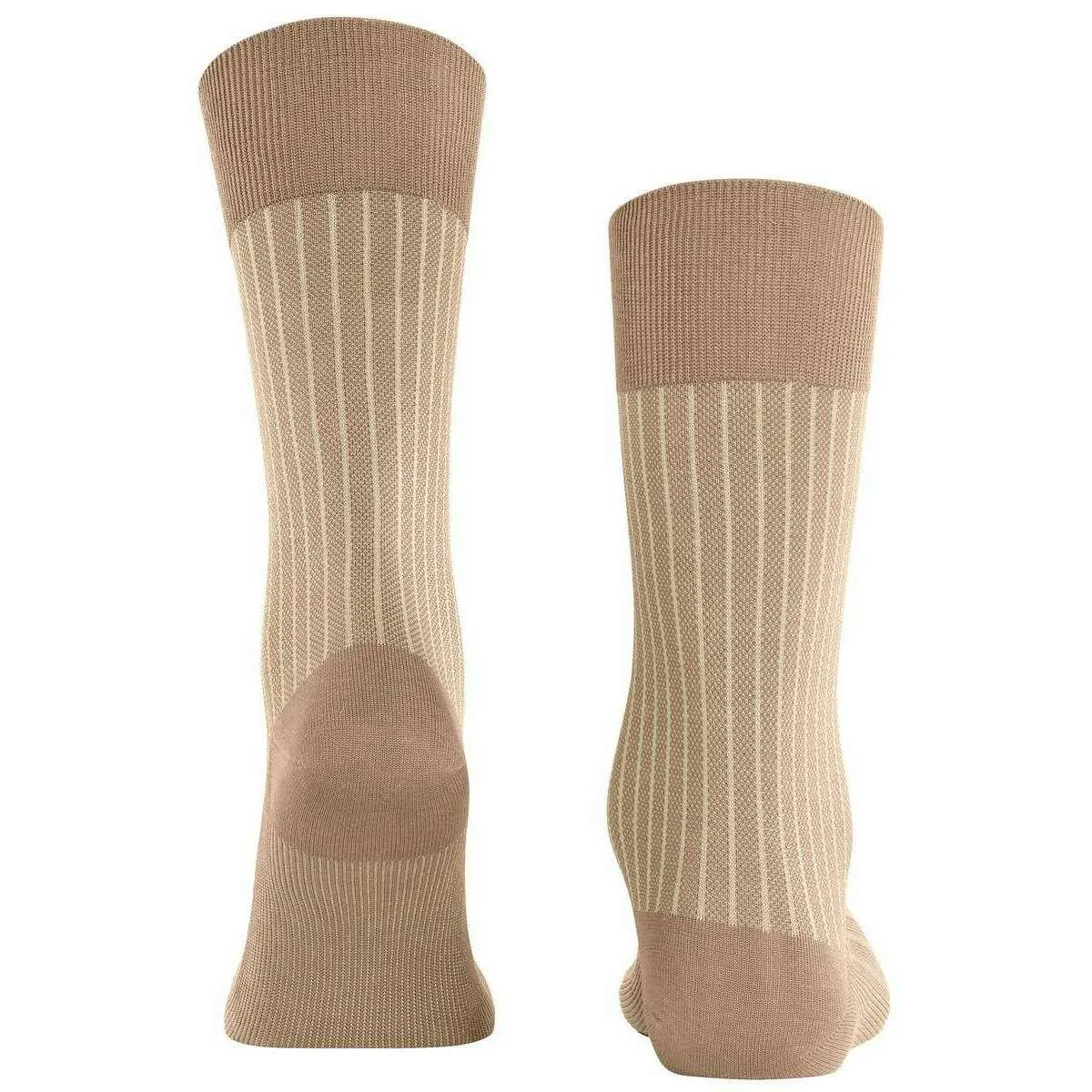 Falke Oxford Stripe Socks - Camel Brown