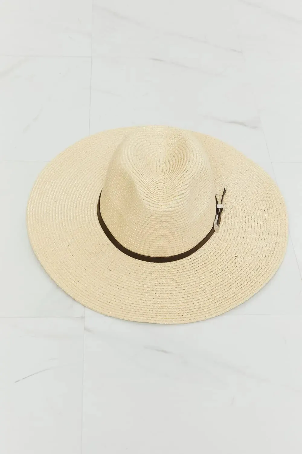 Fame Boho Summer Straw Fedora Hat