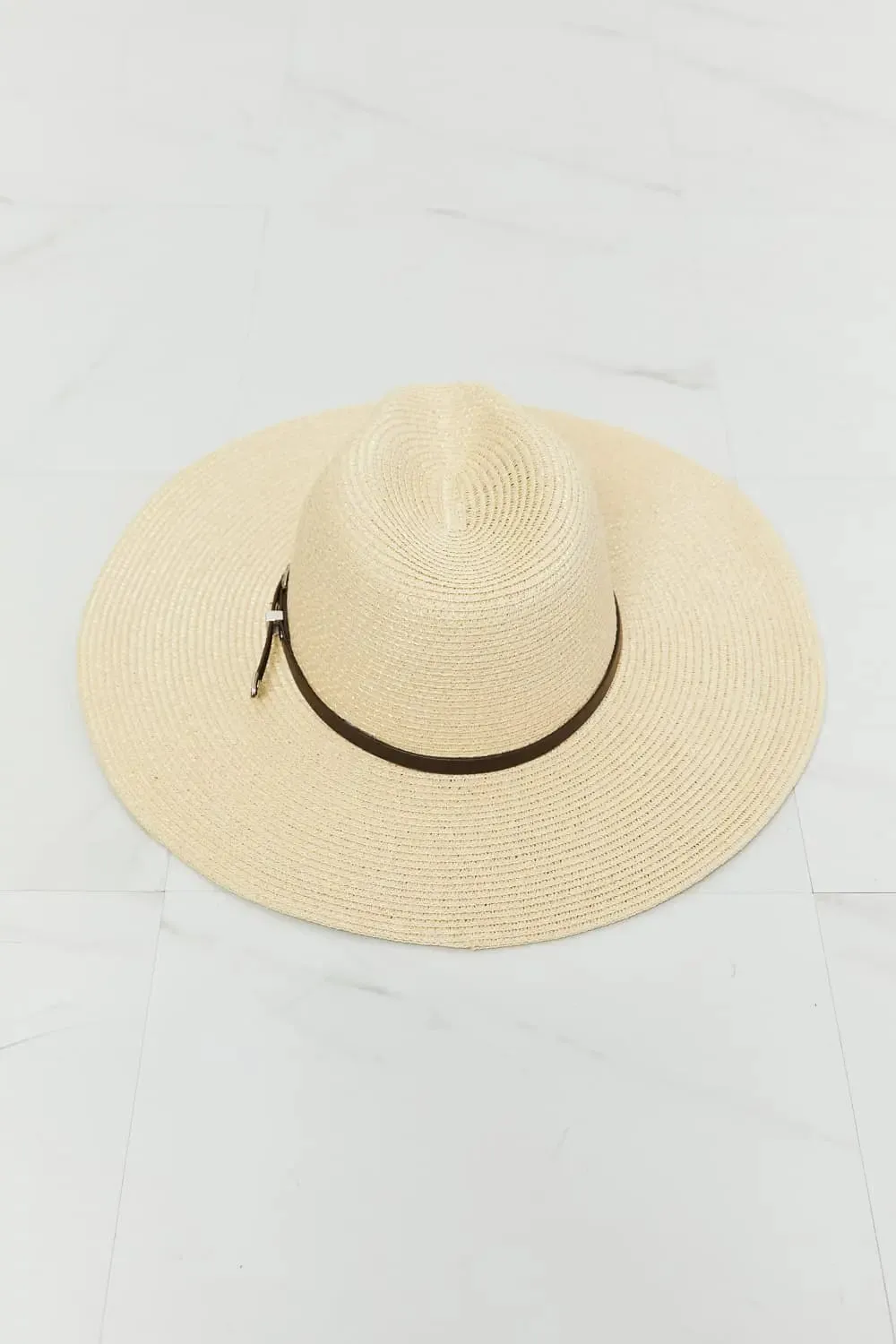 Fame Boho Summer Straw Fedora Hat