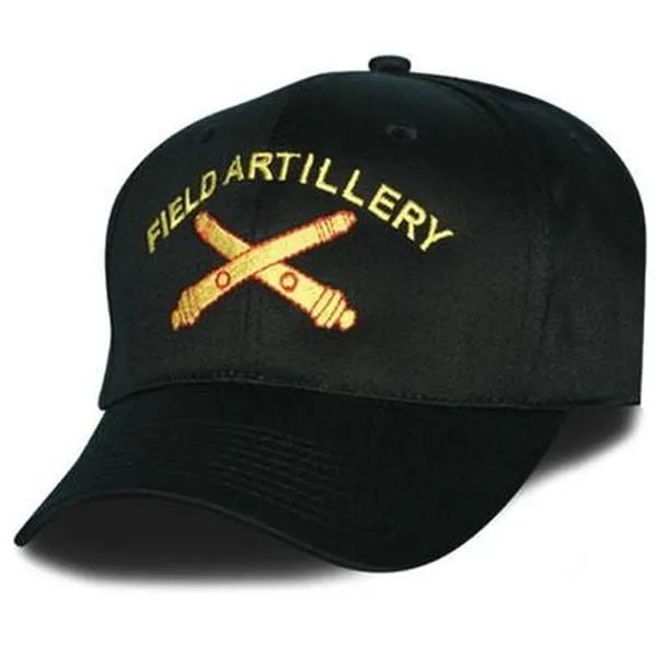 Field Artillery Black Cap Black