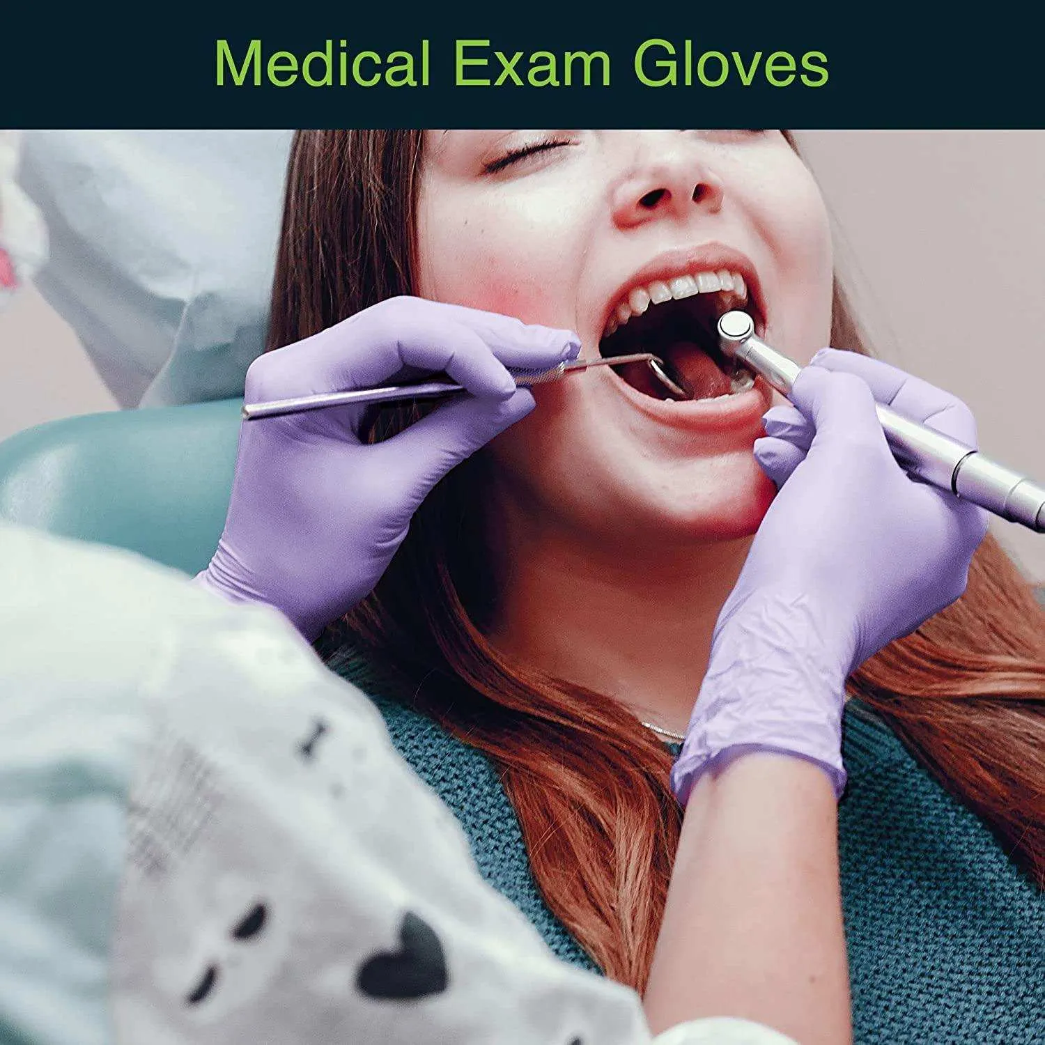 FifthPulse Lilac Nitrile Exam Gloves