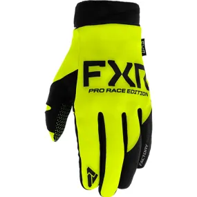 FXR Cold Cross Lite Snowmobile Gloves Black/HiVis