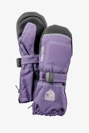 Hestra Baby Zip Long Mitt - Purple