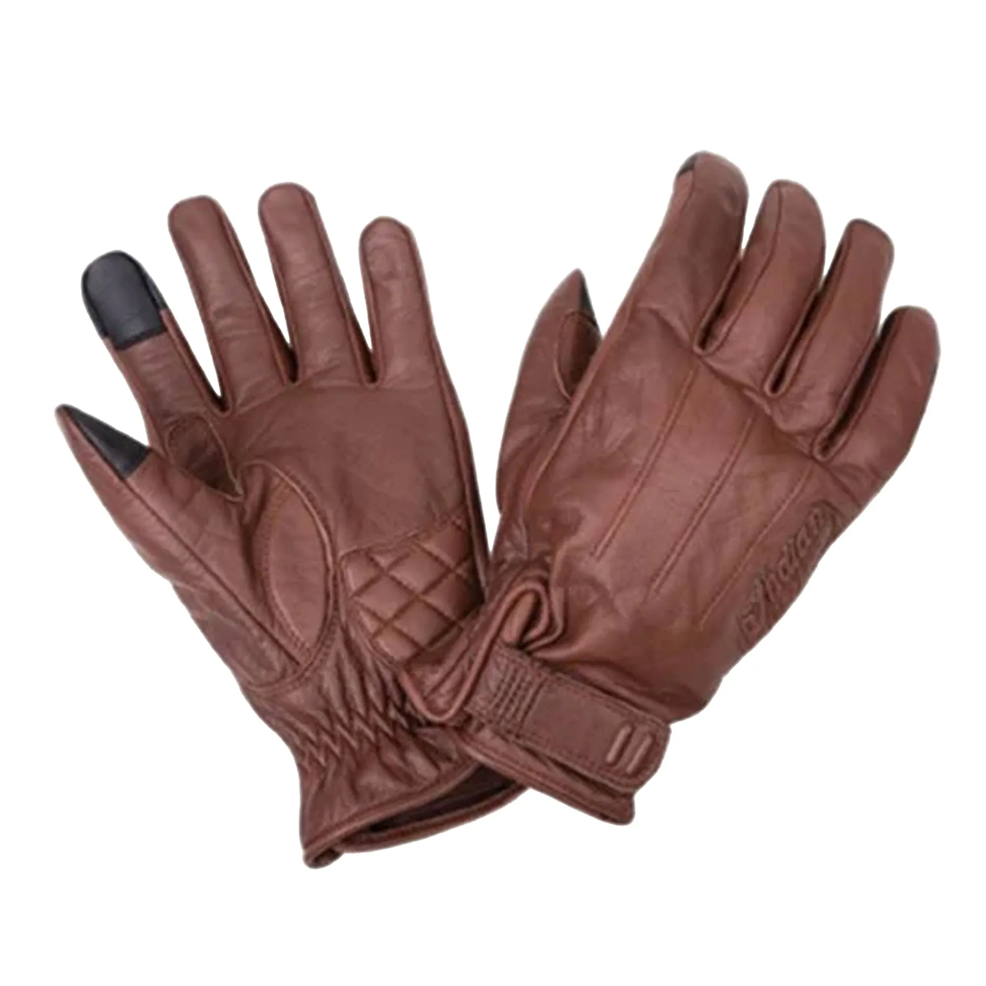 Indian Motorcycle 286062402 Mens Leather Getaway Riding Gloves Soft Durable Comfy Brown -