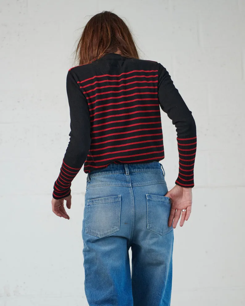 ISA CHAINS jumper - Red/Black - SOON BACK IN STOCK