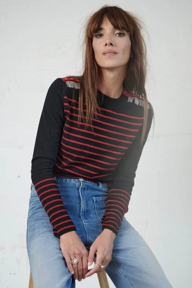 ISA CHAINS jumper - Red/Black - SOON BACK IN STOCK