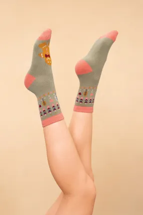 Knitted Gingerbread Socks