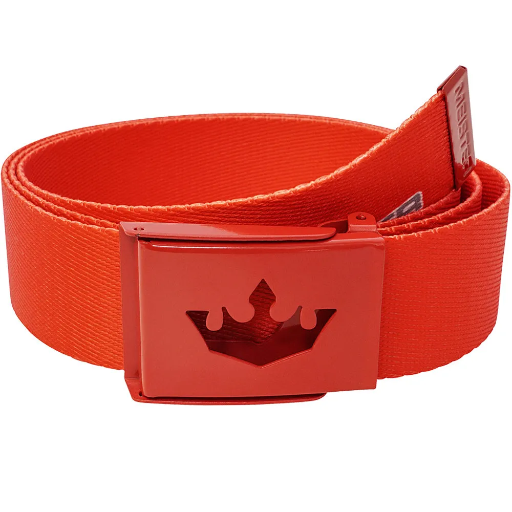 Meister Player Web Golf Belt - Team Red