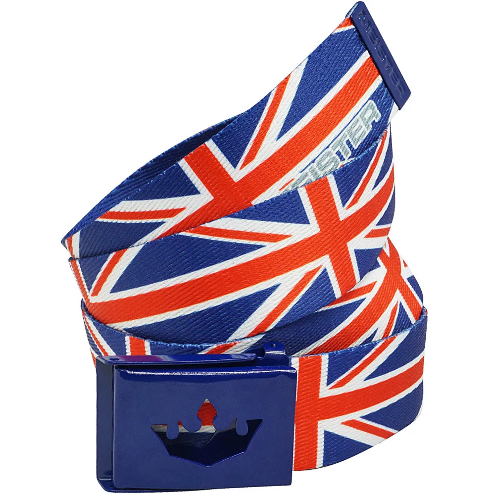 Meister Player Web Golf Belt - Union Jack