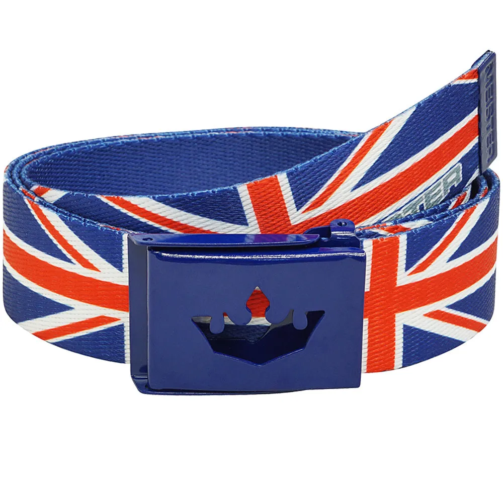 Meister Player Web Golf Belt - Union Jack