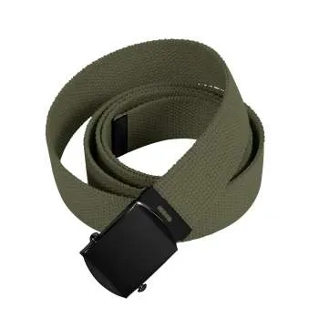 Military Web Belts With Black Buckle