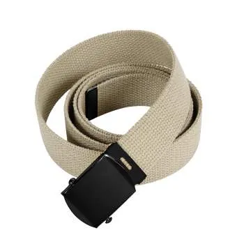 Military Web Belts With Black Buckle