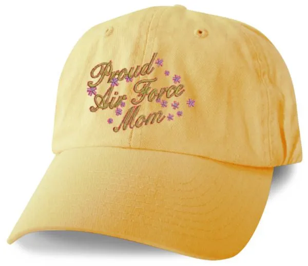 Proud Air Force Mom Embroidered Ball Cap