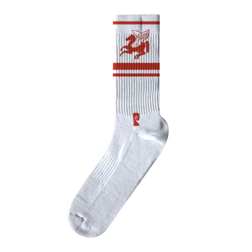 Psockadelic HORSE POWER Psocks - White