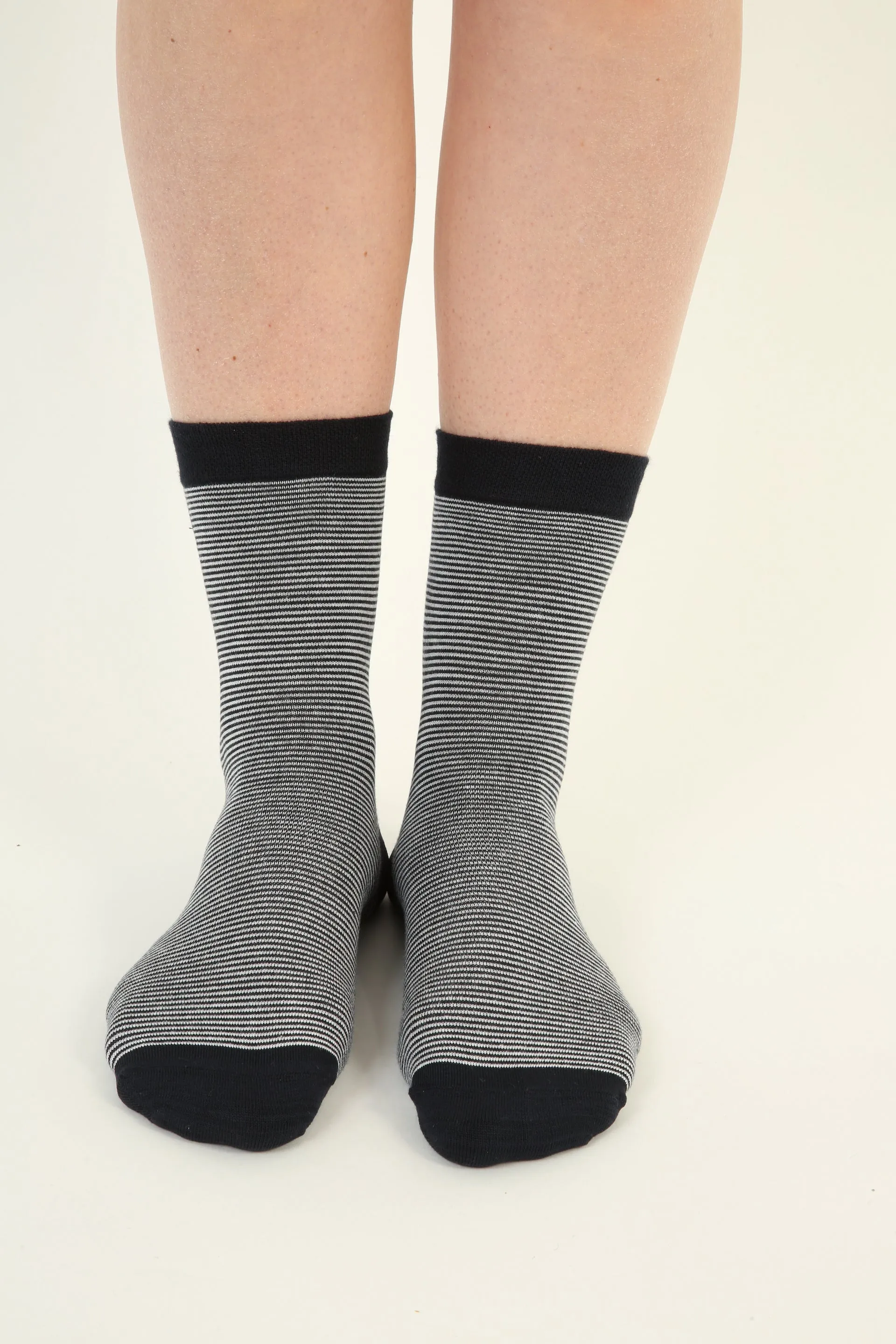 Seamless Striped Bamboo Socks - 6 pairs