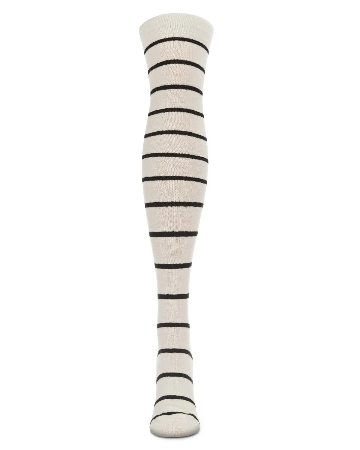 Simple Stripe Cashmere Blend Over The Knee Warm Socks