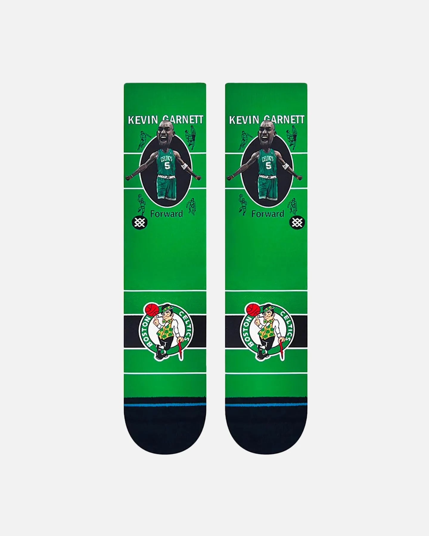 Stance X NBA Boston Celtics Kevin Garnett Retro Bighead Crewcut Socks Multi