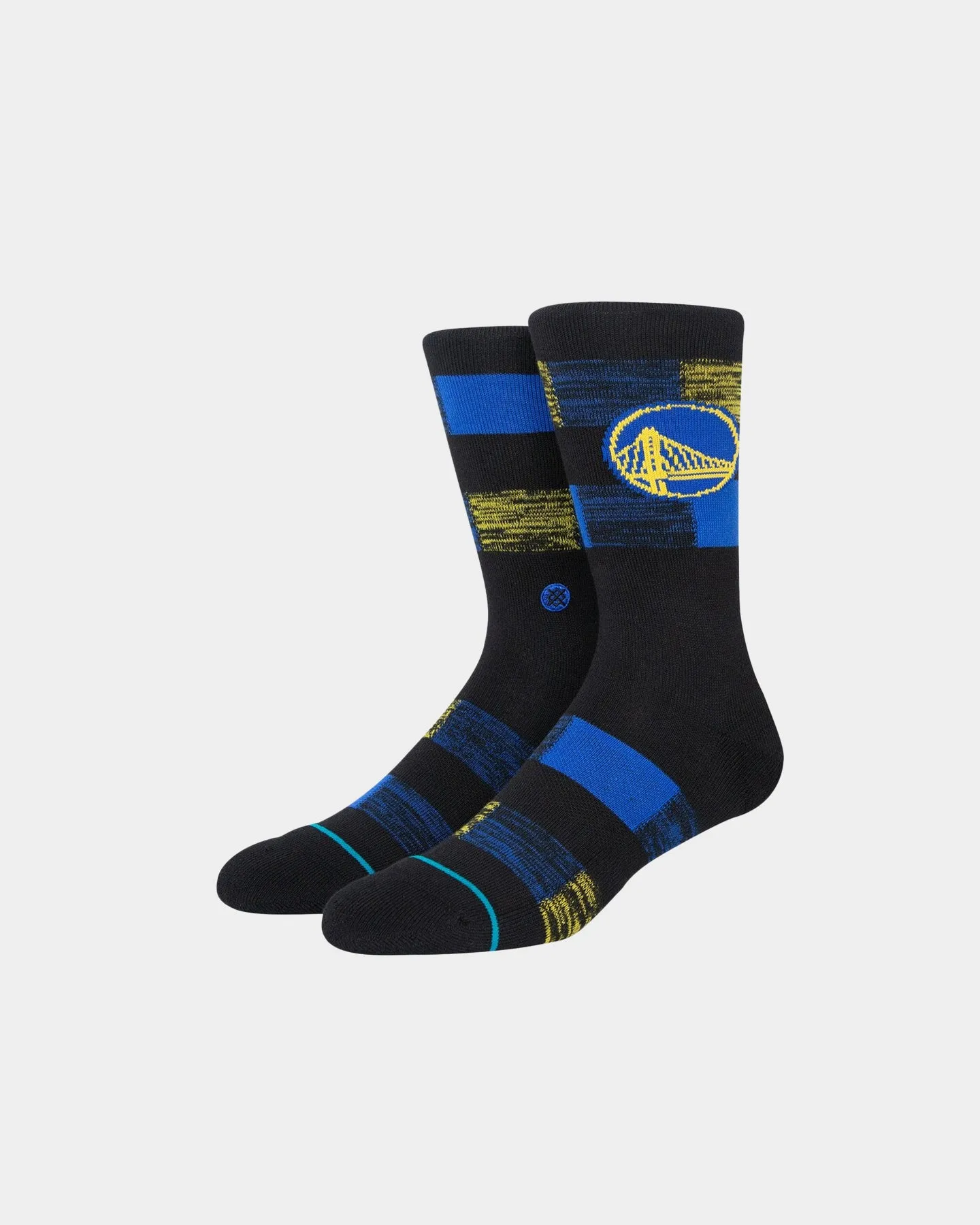 Stance X NBA Golden State Warriors Cryptic Crewcut Socks Black