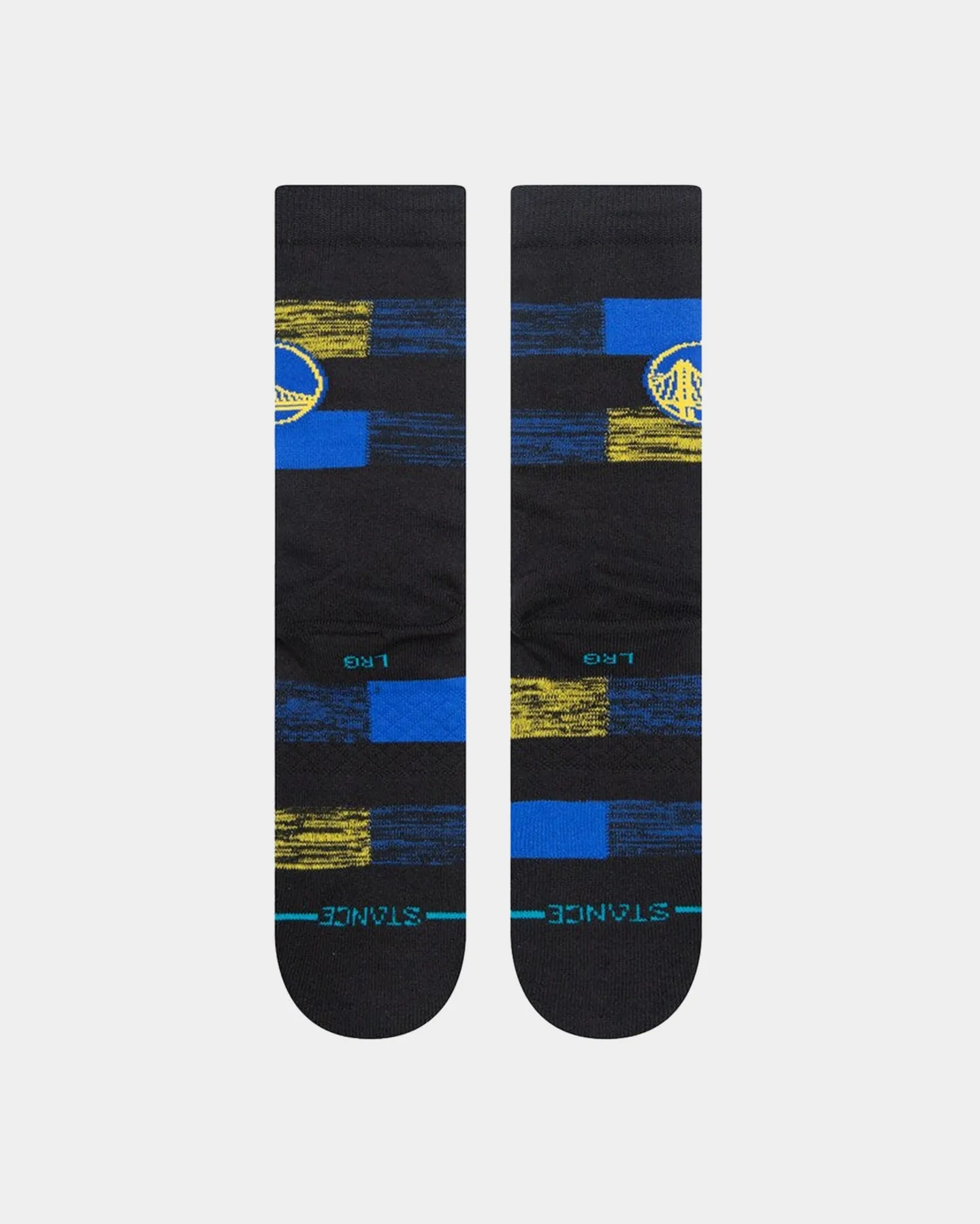 Stance X NBA Golden State Warriors Cryptic Crewcut Socks Black