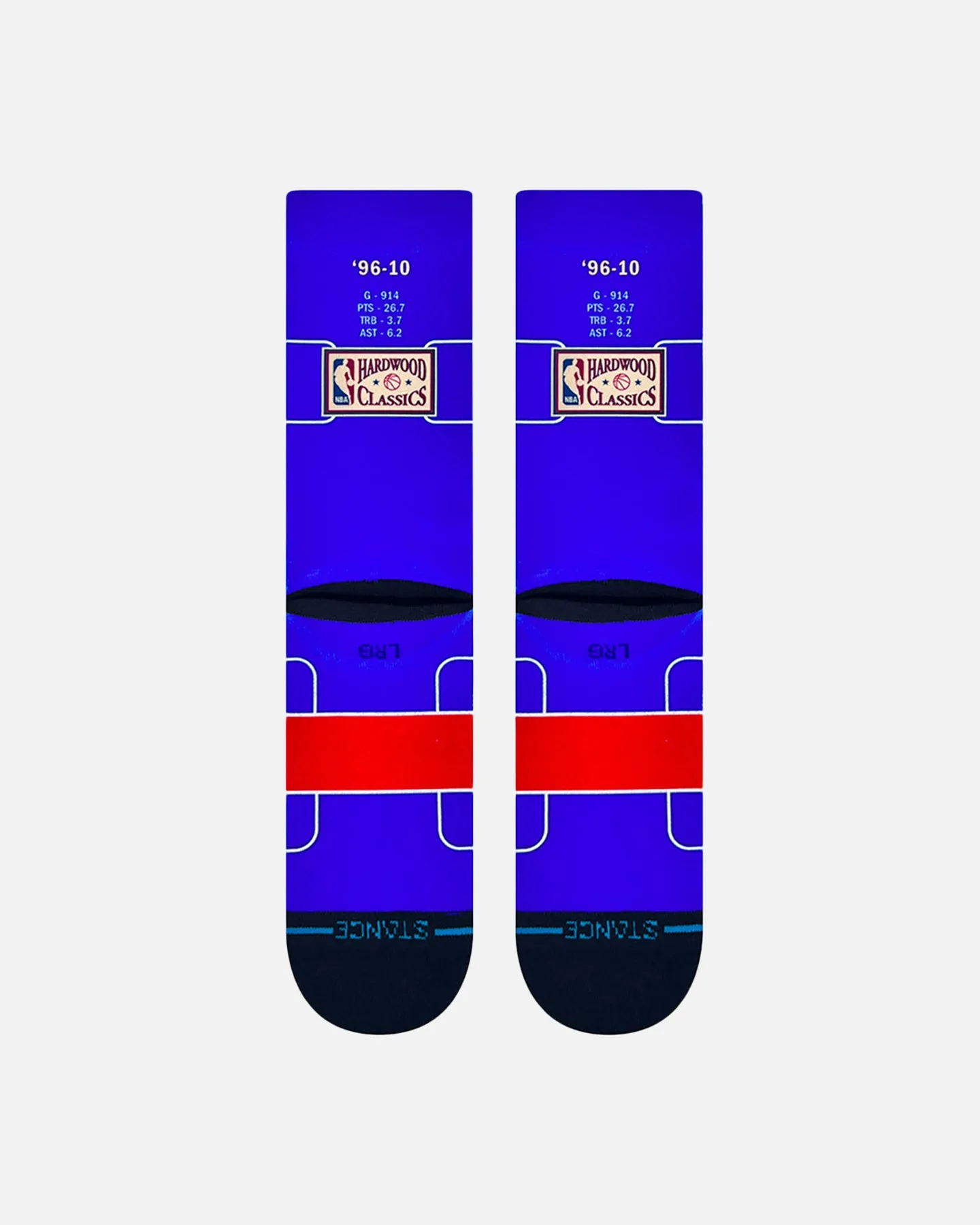 Stance X NBA Philadelphia 76ers Allen Iverson Retro Bighead Crewcut Socks Multi