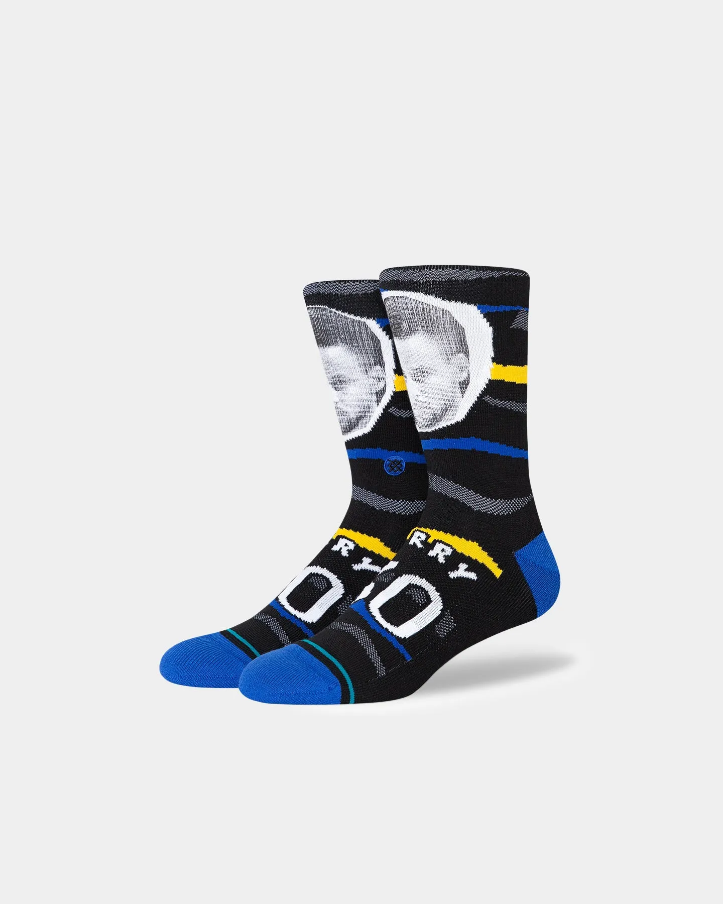 Stance X NBA Steph Curry Faxed Crew Socks Black