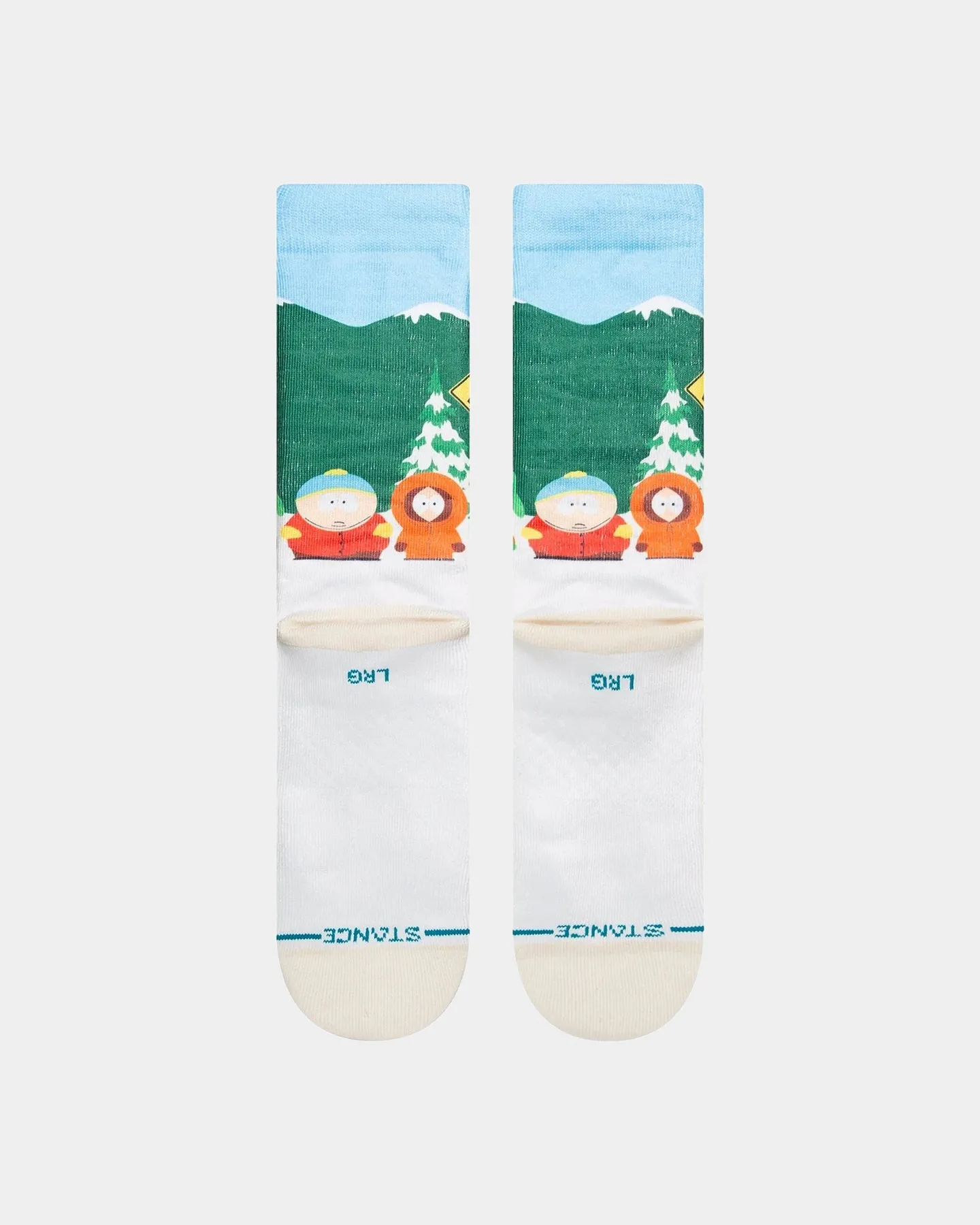 Stance X South Park Bus Stop Socks Vintage White