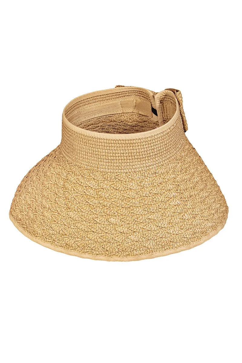 SUMMER STRAW VISOR HAT