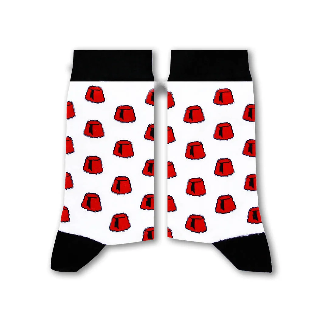 Tarbouch Socks (White)