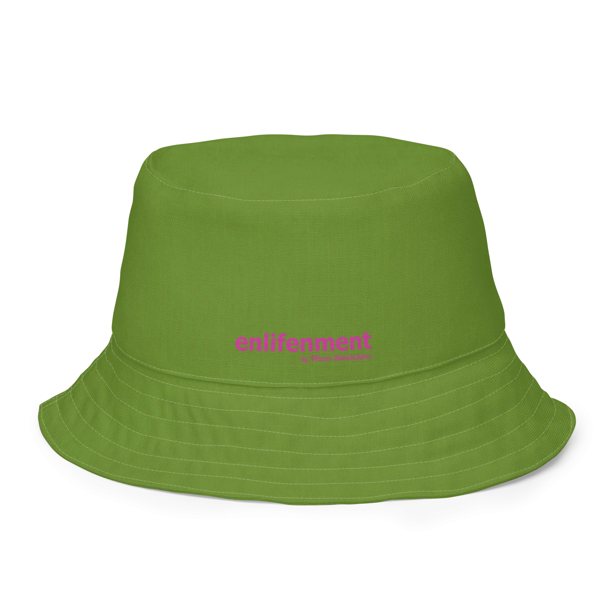 The FLOWER LOVE Collection - "Pretty Pink Poppies" Design Premium Reversible Bucket Hat - Green Inside - Beach Hat, Gifts for Her