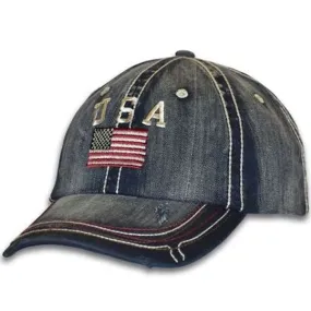 USA American Flag Patriotic Cap, Blue