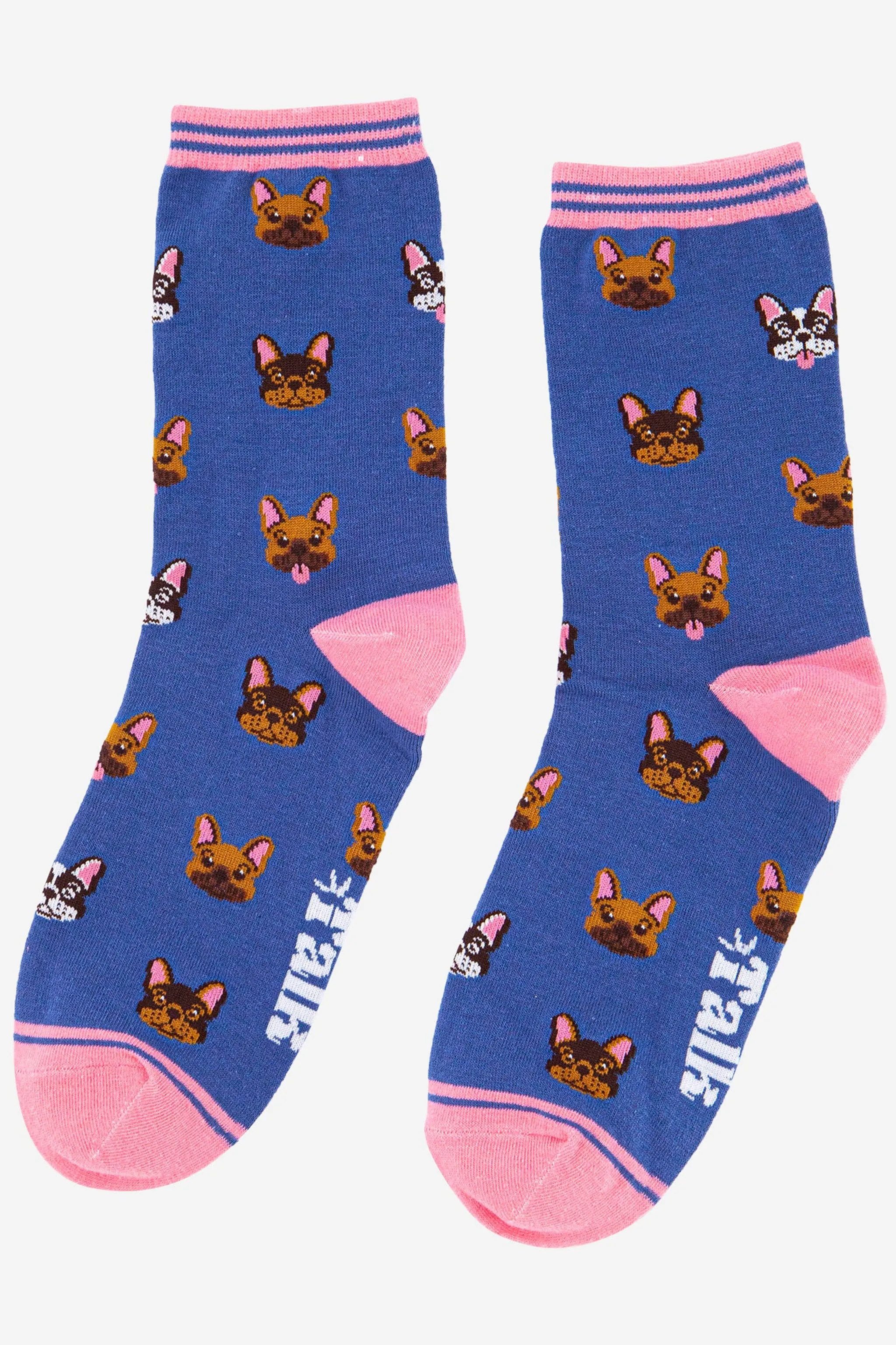 Women's French Bulldog Bamboo Dog Socks