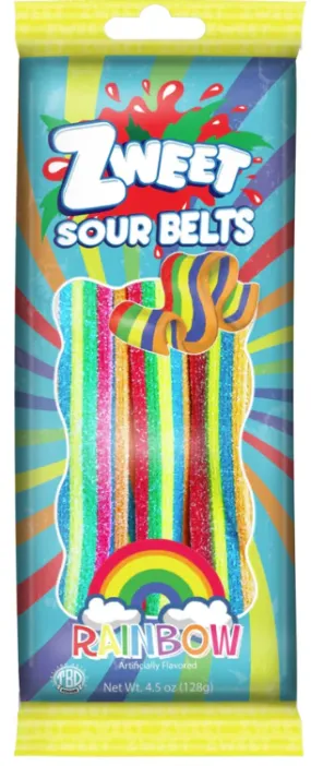 Zweet Sour Belts Rainbow 4.5oz